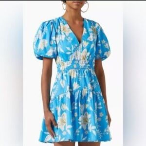 MINKPINK Zinnia Mini Dress in Blue Multi